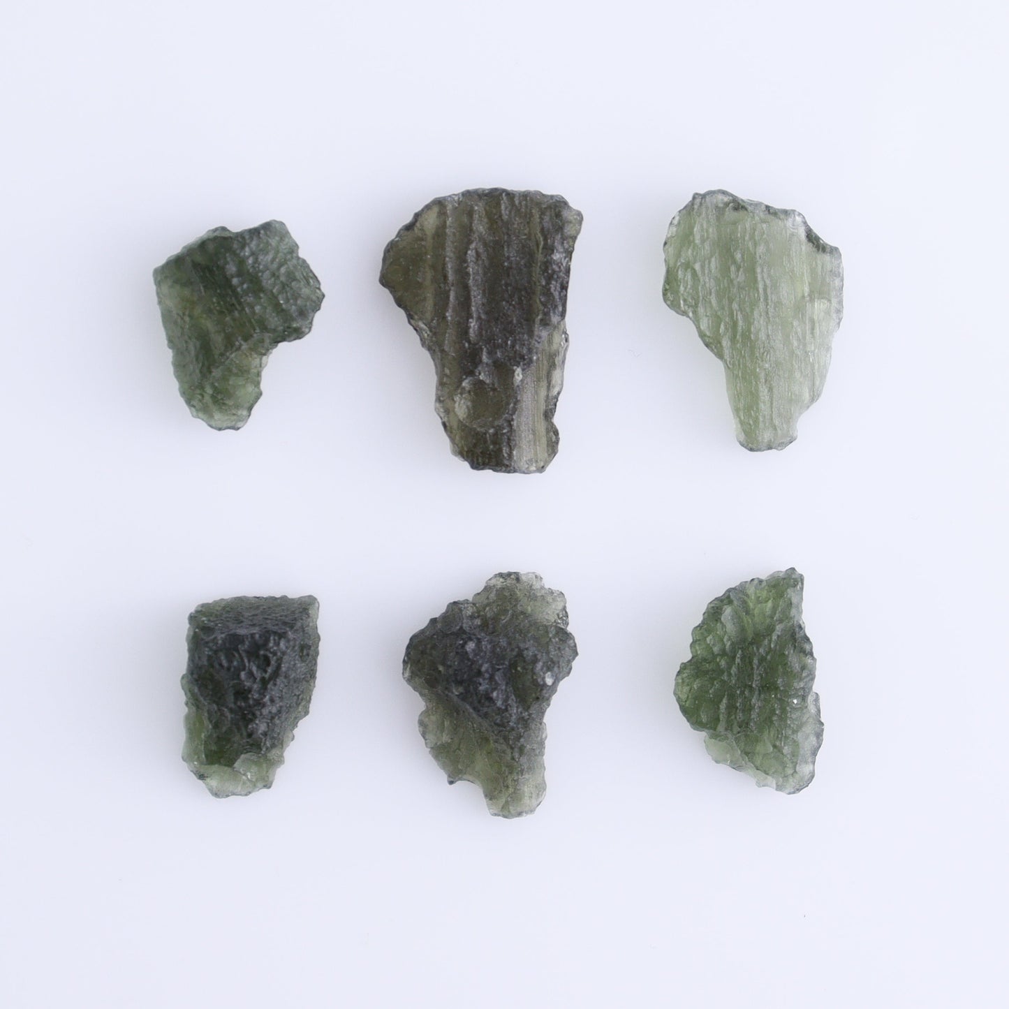 Moldavite Pieces Set of 6 - Expert Wholesale and Supplier of Wholesale Crystals & Bulk Gemstones, ["Czech Republic","Moldavite","Pieces"]