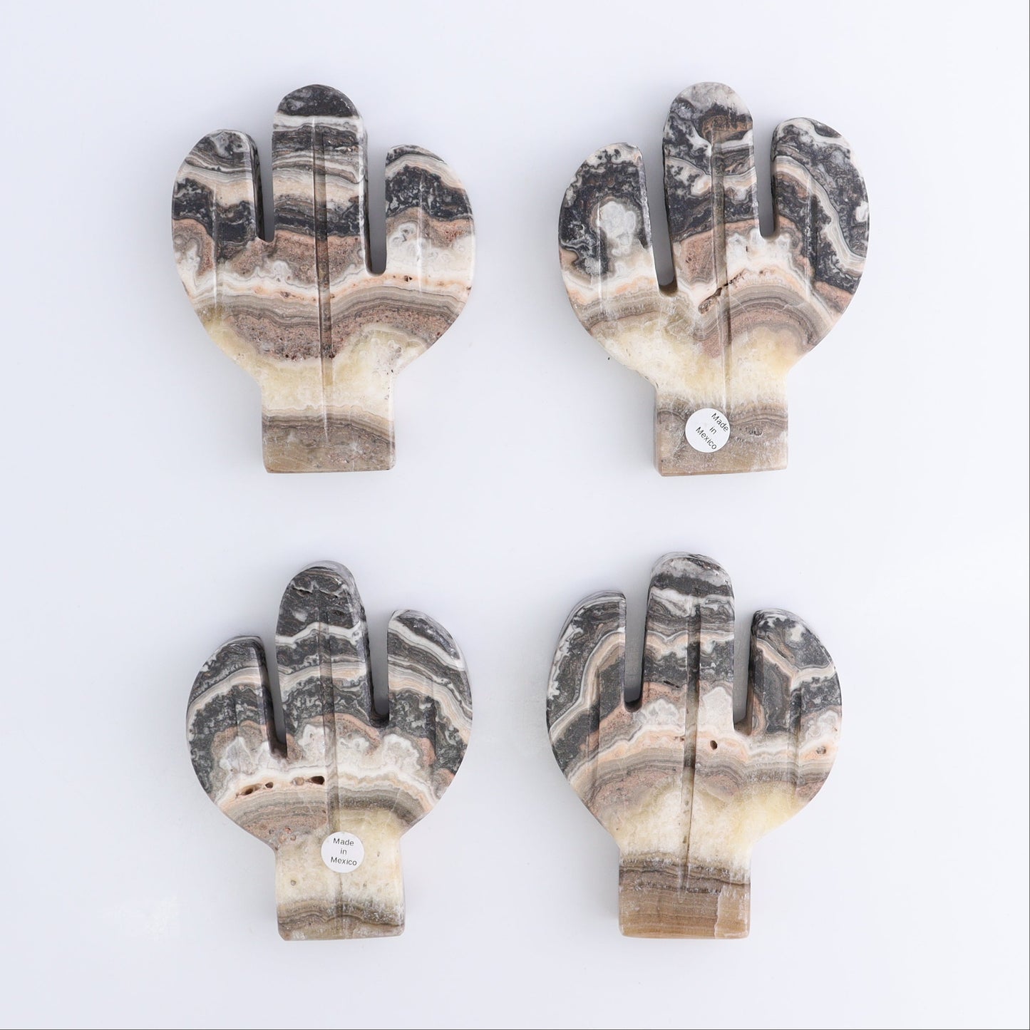 One Cactus Mexican Onyx/Calcite Black & Pink 12 cm - Expert Wholesale and Supplier of Wholesale Crystals & Bulk Gemstones, ["Cactus","Calcite","Catalog Onyx","Mexico","onyx"]