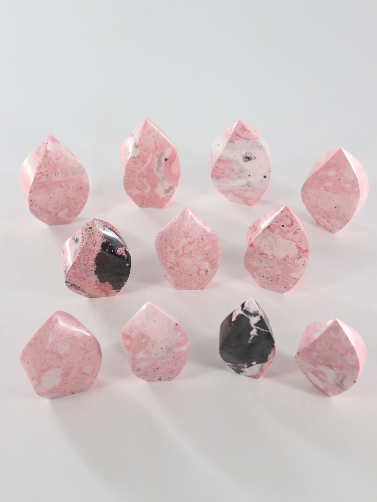 Rhodonite Flames Set of 11 - Expert Wholesale and Supplier of Wholesale Crystals & Bulk Gemstones, []