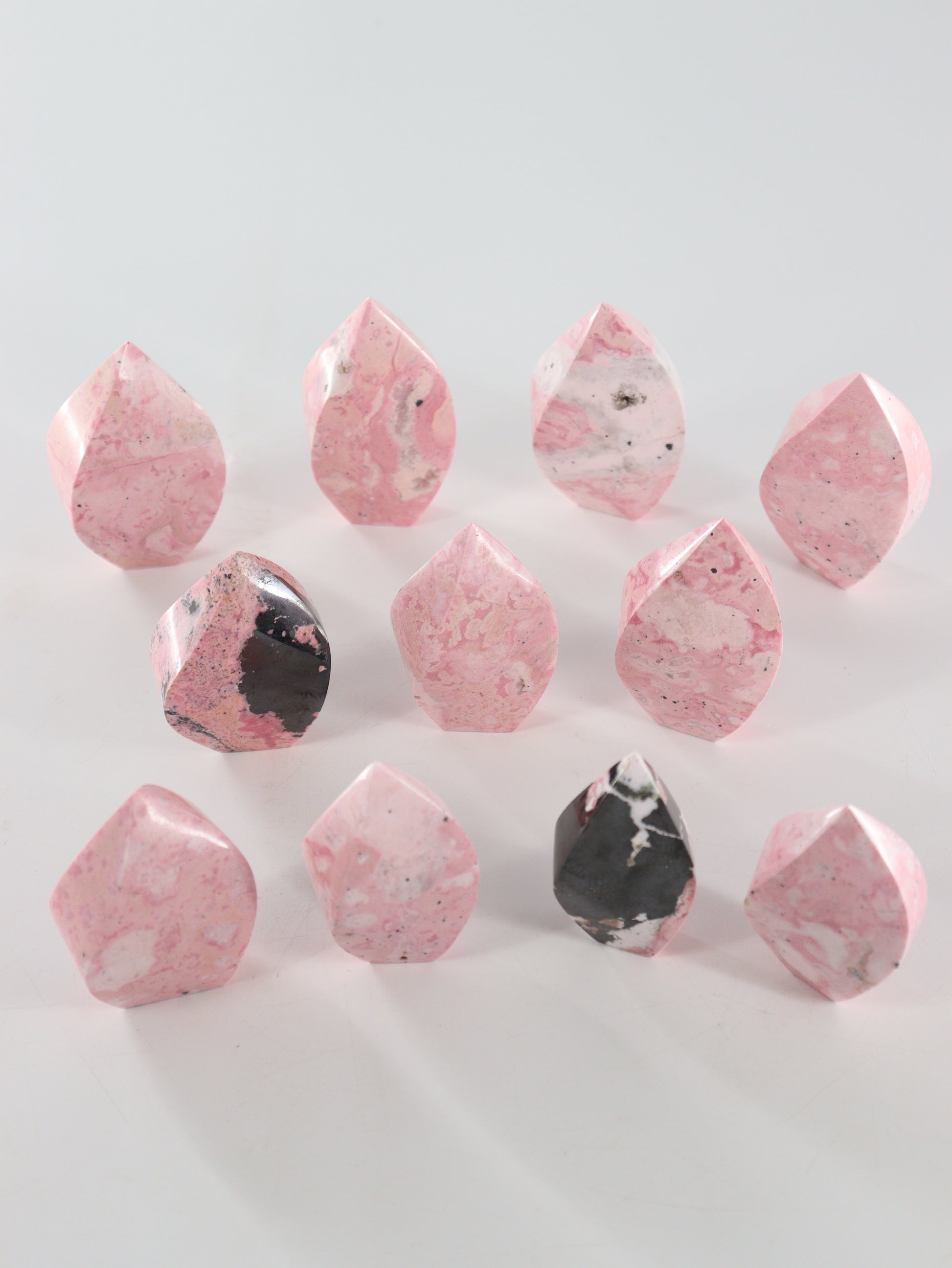 Rhodonite Flames Set of 11 - Expert Wholesale and Supplier of Wholesale Crystals & Bulk Gemstones, []