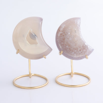 Agate Moons with Stand Set of 8 - Expert Wholesale and Supplier of Wholesale Crystals & Bulk Gemstones, ["Agate","Brazil","moons"]