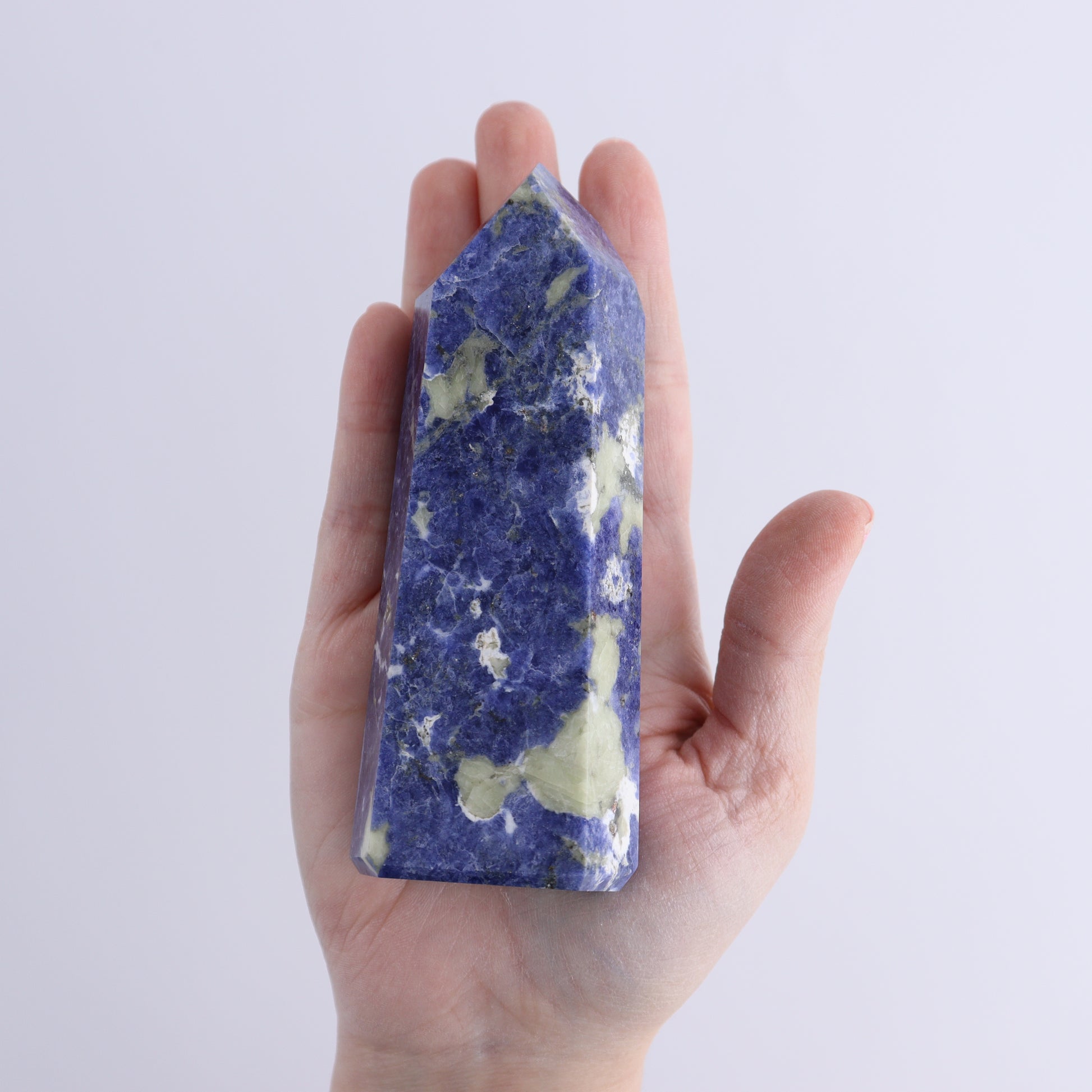 Sodalite Towers Set of 4 - Expert Wholesale and Supplier of Wholesale Crystals & Bulk Gemstones, ["Brazil","Sodalite","Towers"]