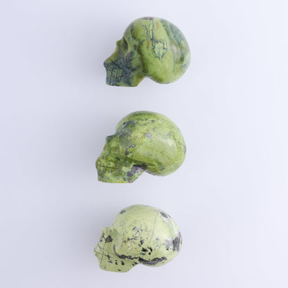 Serpentine Skulls Set of 3