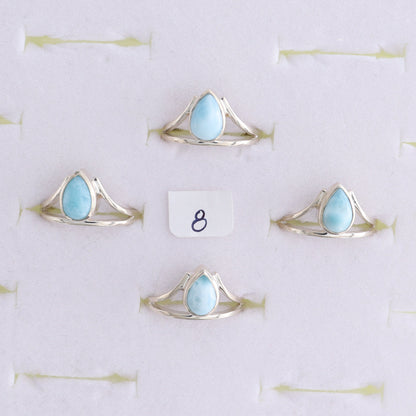 One Larimar Ring - Expert Wholesale and Supplier of Wholesale Crystals & Bulk Gemstones, ["India","Larimar","Ring","sterling silver"]