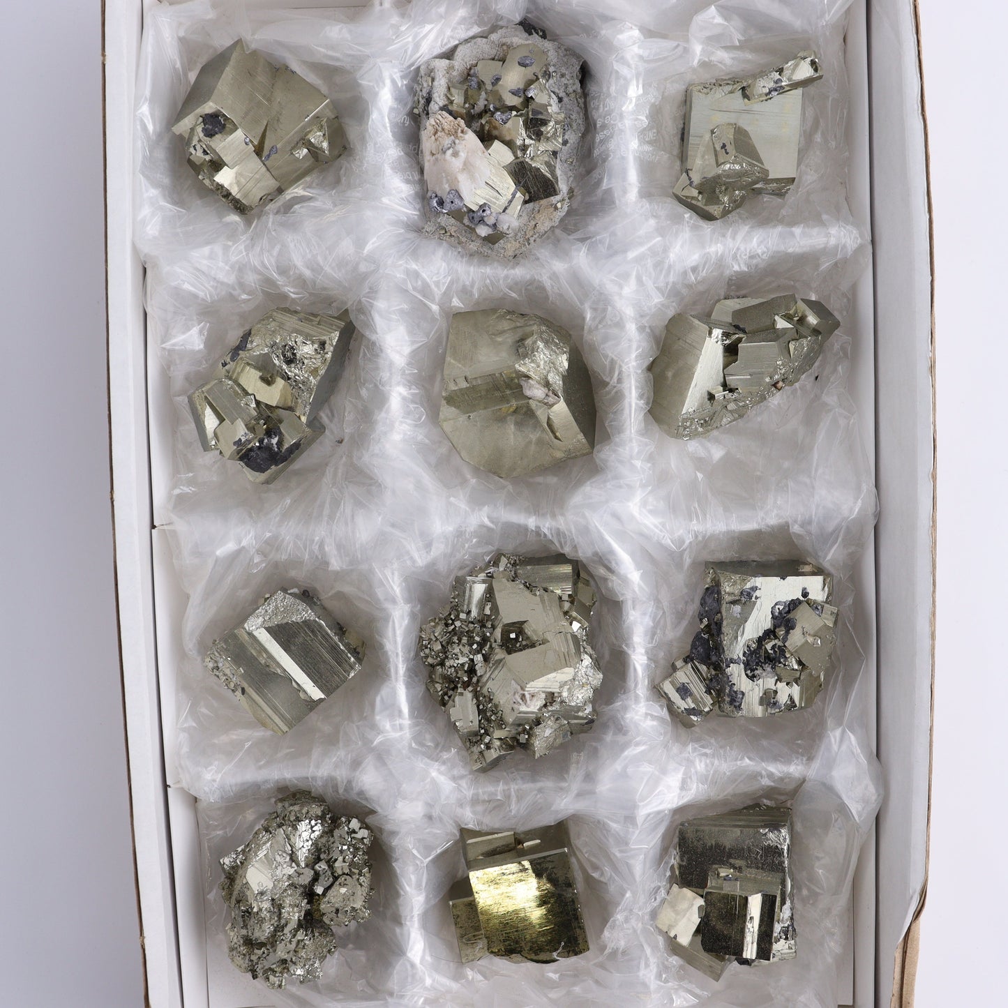 Pyrite Flat of 12 - Expert Wholesale and Supplier of Wholesale Crystals & Bulk Gemstones, ["flat","Flats","Pyrite"]