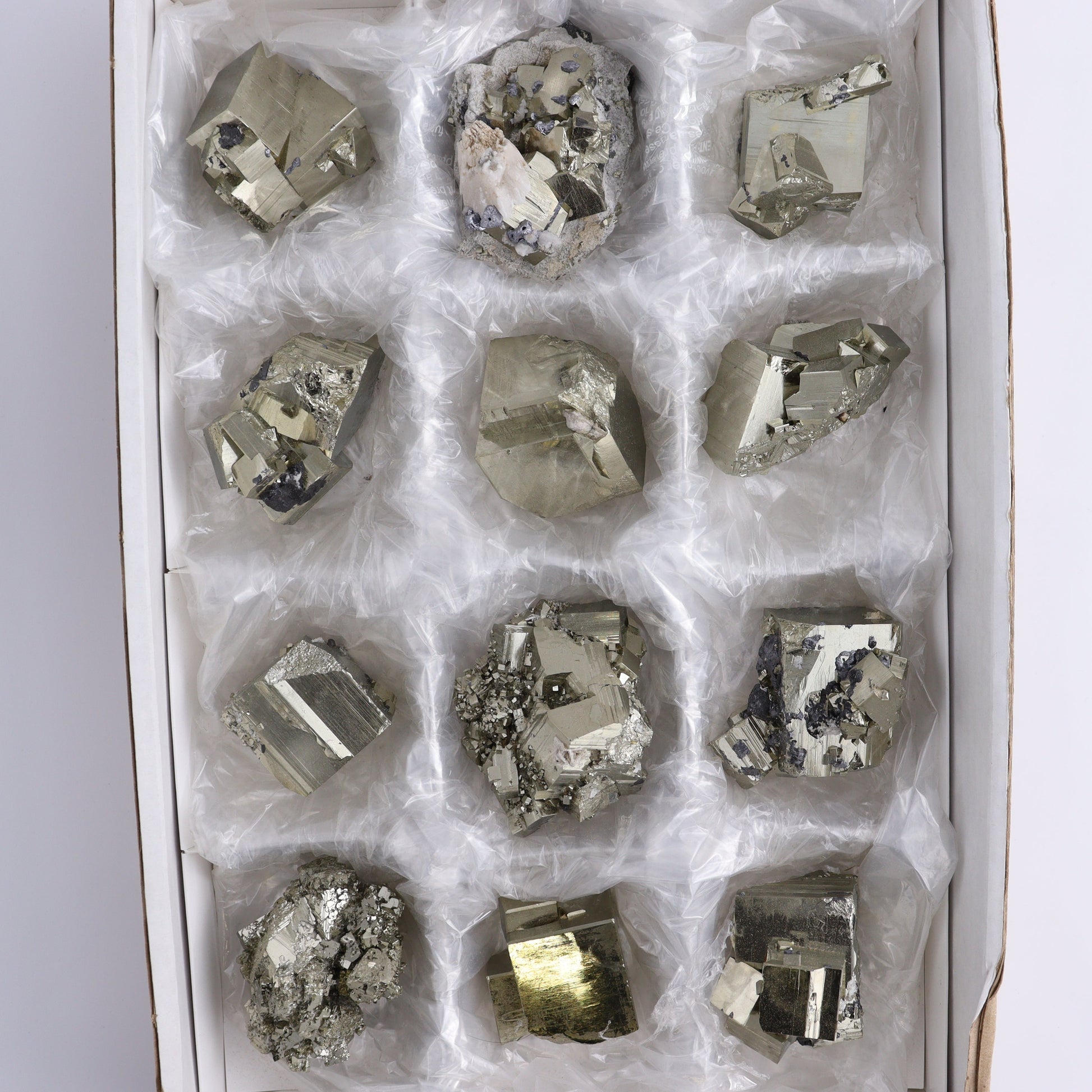 Pyrite Flat of 12 - Expert Wholesale and Supplier of Wholesale Crystals & Bulk Gemstones, ["flat","Flats","Pyrite"]
