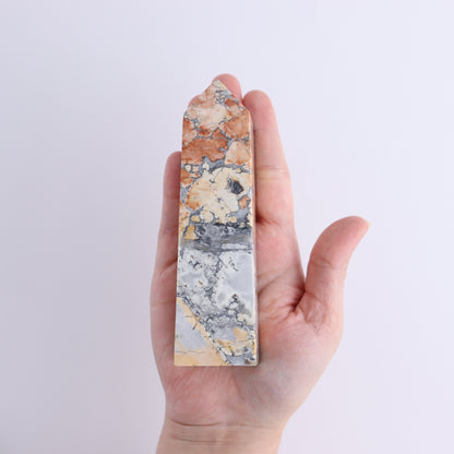 Maligano Jasper Mixed Carvings Set of 7 - Expert Wholesale and Supplier of Wholesale Crystals & Bulk Gemstones, ["Freeform","Freeforms","Hearts","Indonesia","Maligno Jasper","Towers"]