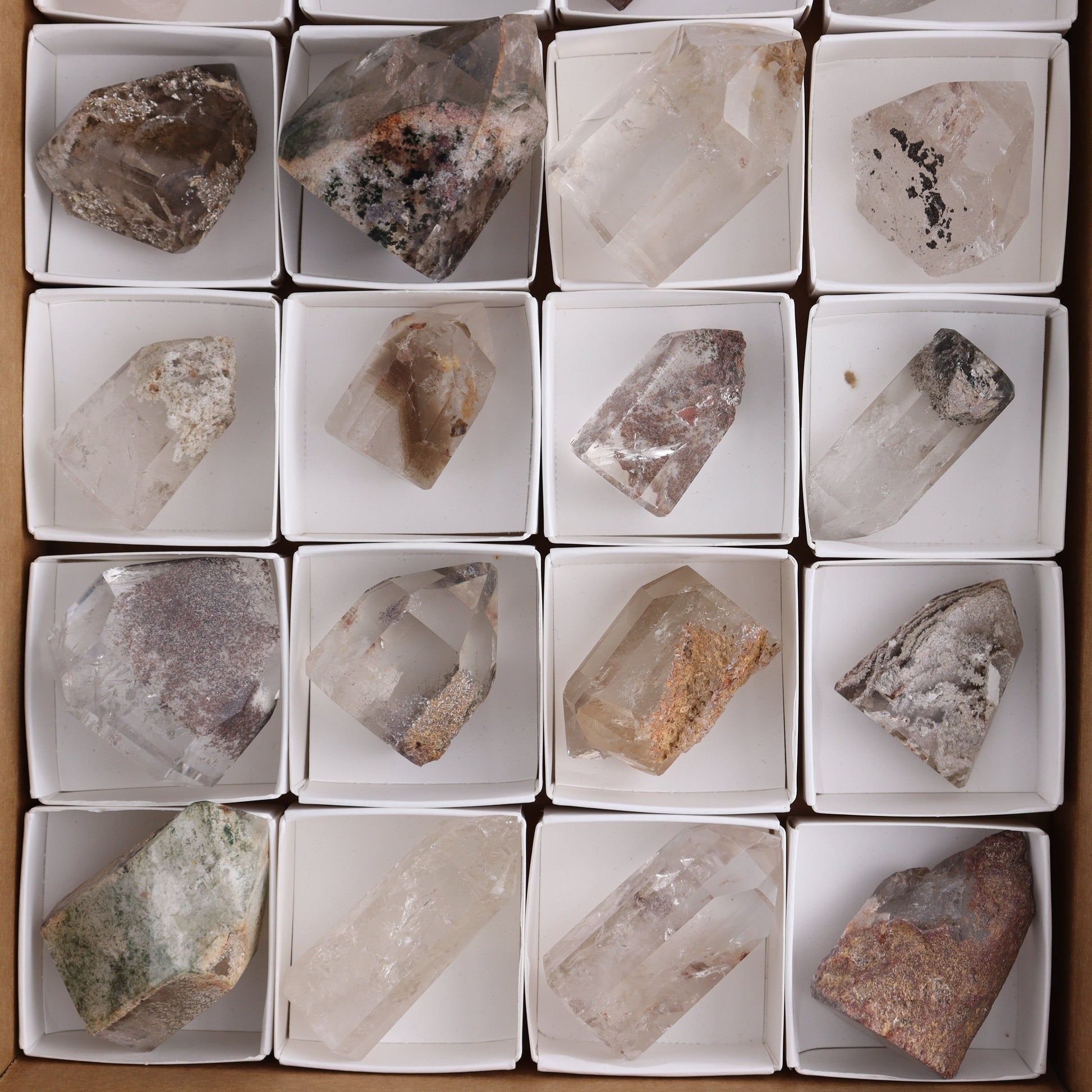 Garden Quartz Towers Set of 20 - Expert Wholesale and Supplier of Wholesale Crystals & Bulk Gemstones, ["Garden Quartz","Quartz","Towers"]