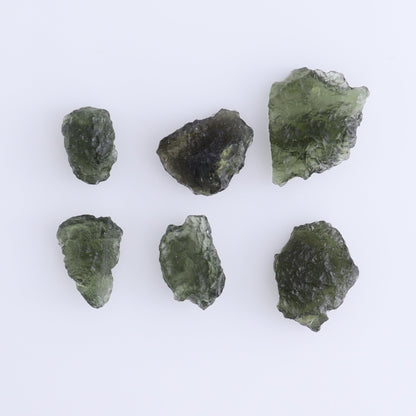 Moldavite Pieces Set of 6 - Expert Wholesale and Supplier of Wholesale Crystals & Bulk Gemstones, ["Czech Republic","Moldavite","Pieces"]