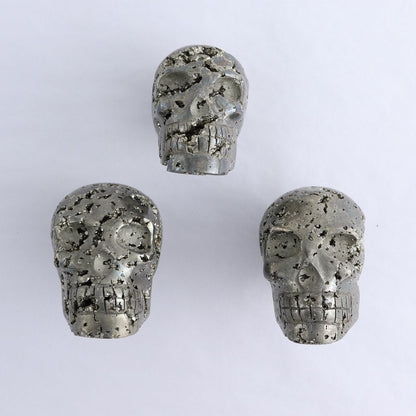 Pyrite Skulls Set of 3