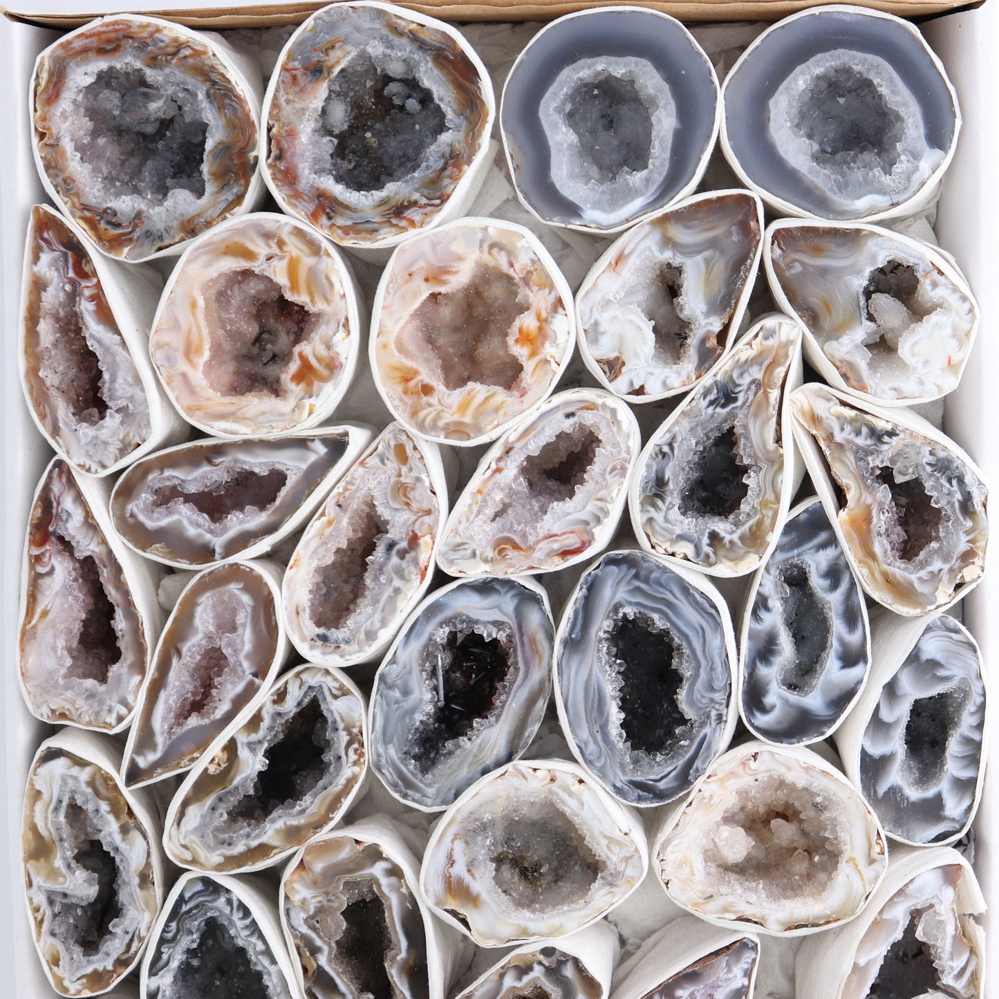 Agate Geodes Flat - Expert Wholesale and Supplier of Wholesale Crystals & Bulk Gemstones, ["Agate","Geodes"]