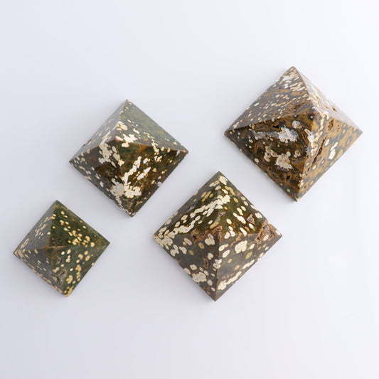Ocean Jasper Pyramids Set of 4