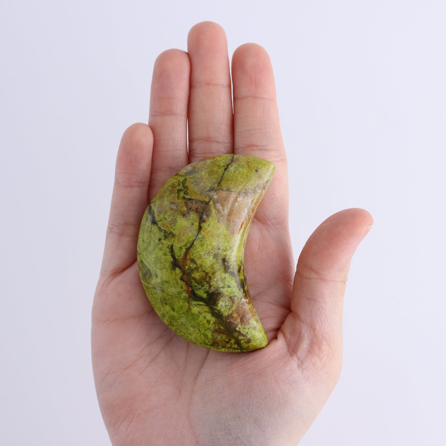 Green Opal Moons Set of 12 - Expert Wholesale and Supplier of Wholesale Crystals & Bulk Gemstones, ["green opal","moons"]