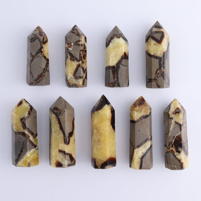 Septarian Towers Set of 9 - Expert Wholesale and Supplier of Wholesale Crystals & Bulk Gemstones, ["Madagascar","Septarian","Towers"]
