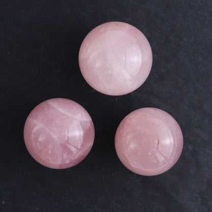 Rose Quartz Spheres Set of 5