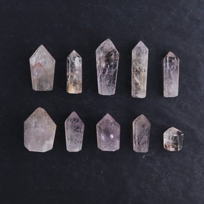 Powellite Amethyst UV Reactive Towers Set of 10