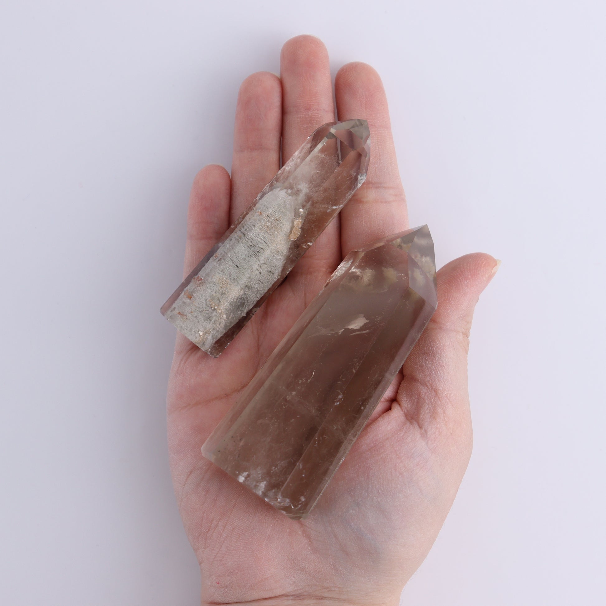 Garden Quartz Towers Set of 5 - Expert Wholesale and Supplier of Wholesale Crystals & Bulk Gemstones, ["Brazil","Garden Quartz","Quartz","Towers"]