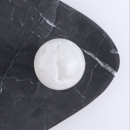 One Medium White Quartz Sphere