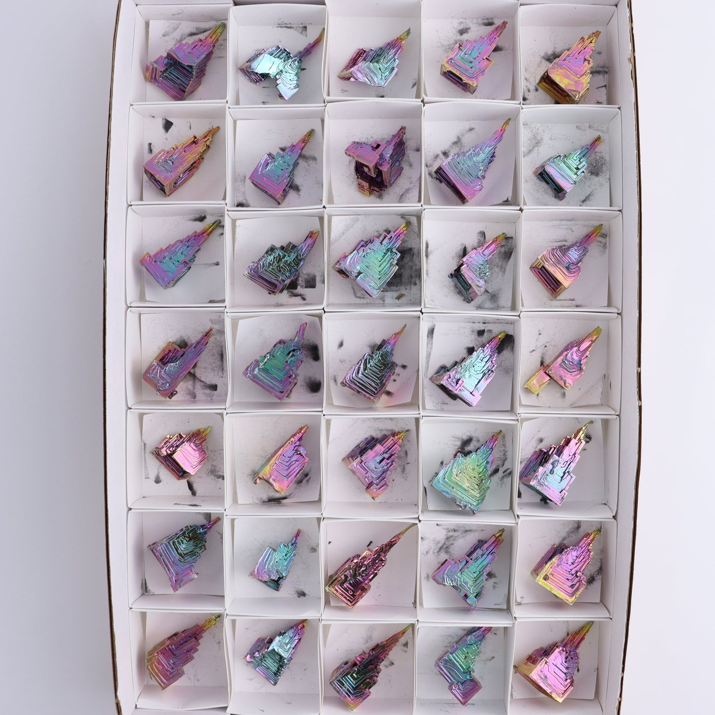 Bismuth Set of 35 - Expert Wholesale and Supplier of Wholesale Crystals & Bulk Gemstones, ["Bismuth"]
