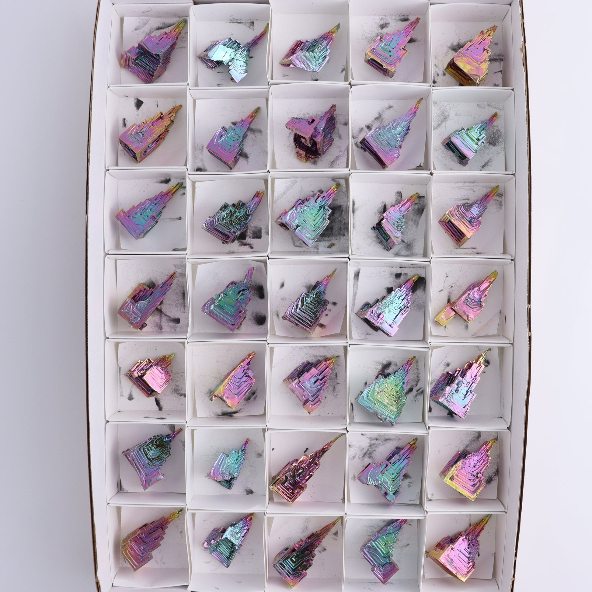 Bismuth Set of 35 - Expert Wholesale and Supplier of Wholesale Crystals & Bulk Gemstones, ["Bismuth"]