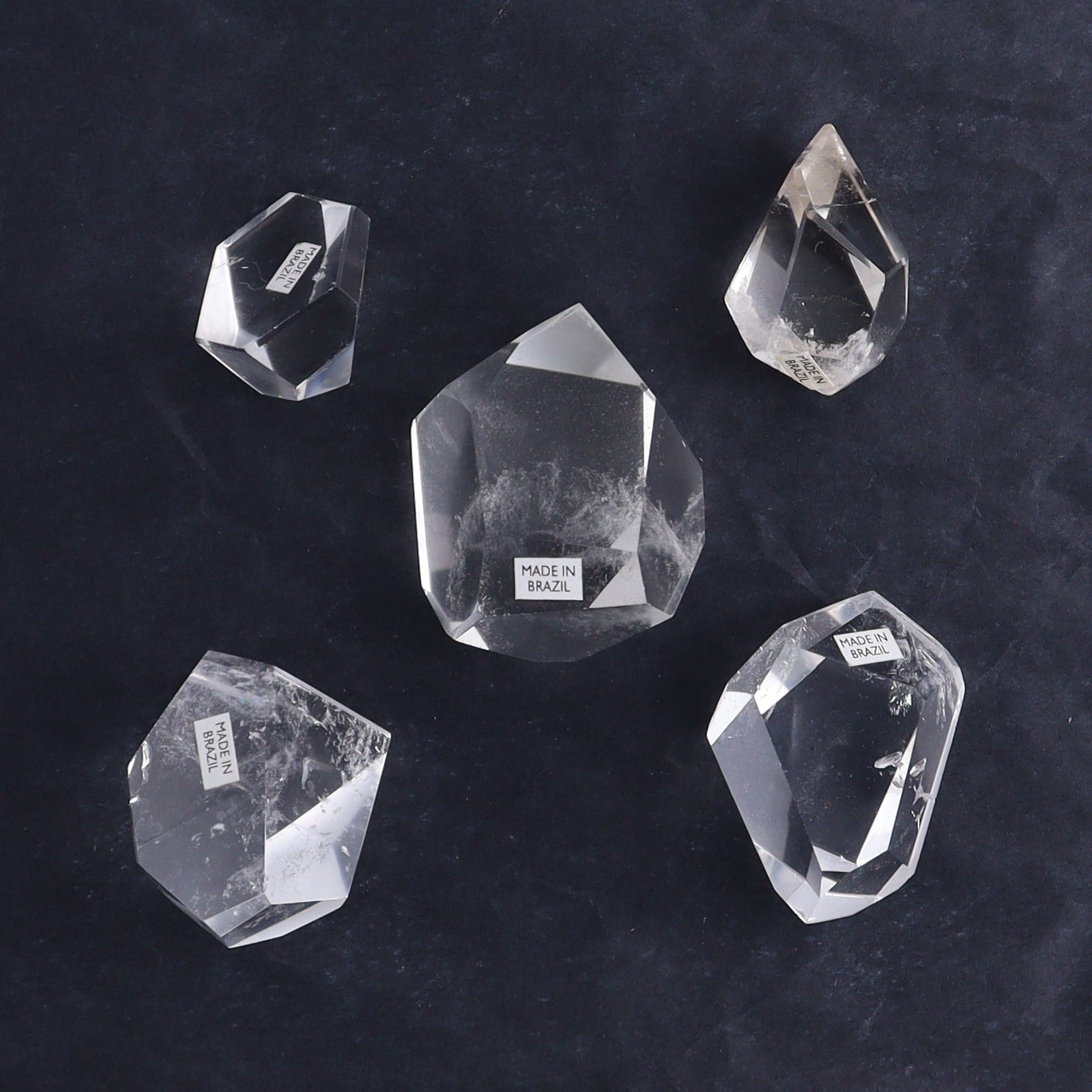 Quartz Freeforms Set of 13 - Expert Wholesale and Supplier of Wholesale Crystals & Bulk Gemstones, ["Brazil","Clear Quartz","Freeform","Freeforms","Points","Quartz"]