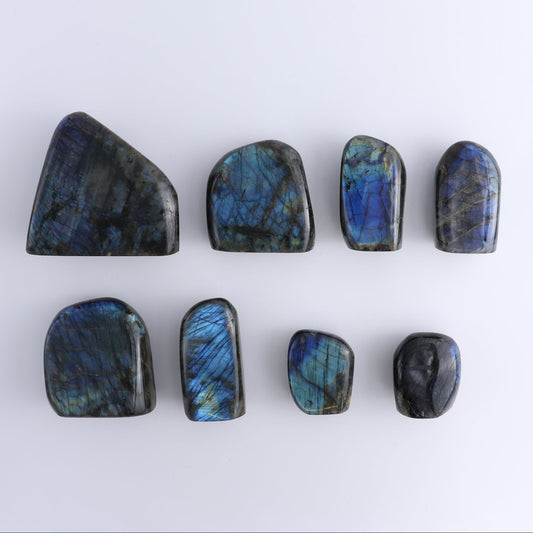 Labradorite Freeform Set of 8 - Expert Wholesale and Supplier of Wholesale Crystals & Bulk Gemstones, ["Freeforms","Labradorite","Madagascar"]