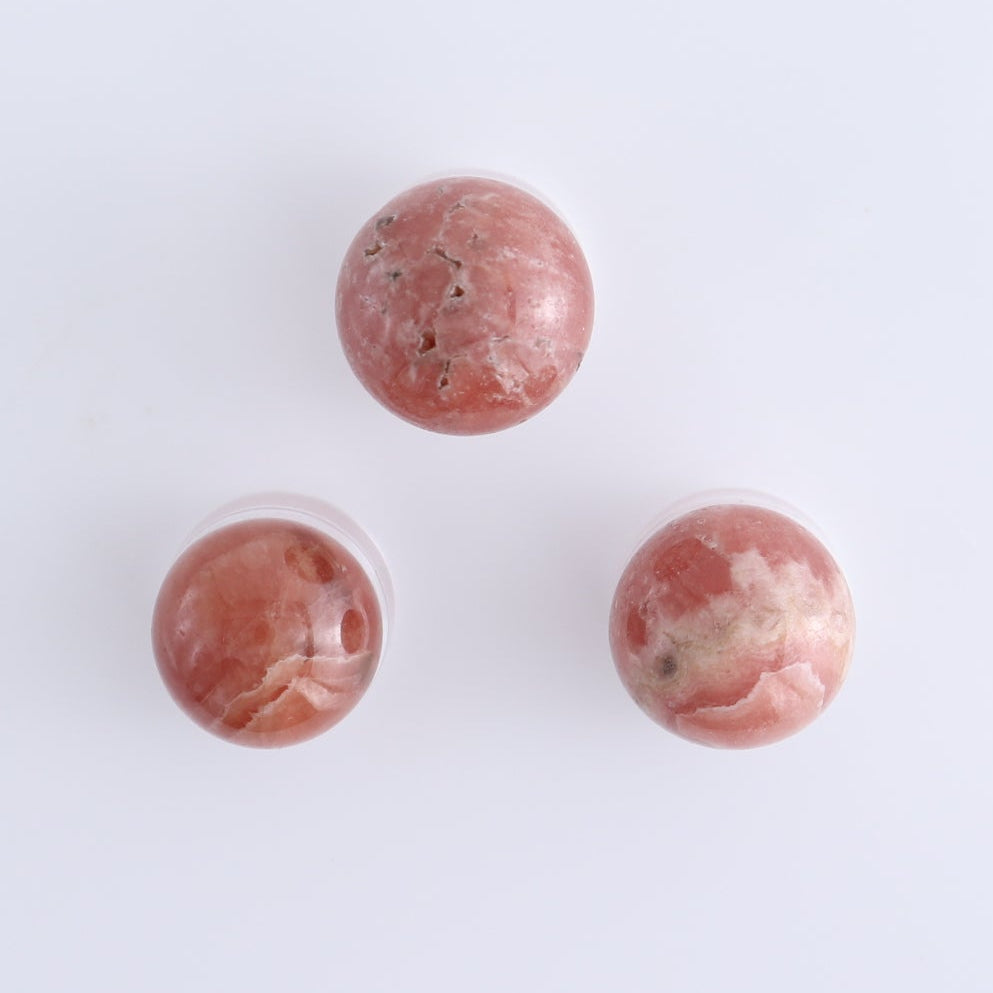 Rhodochrosite Spheres Set of 12