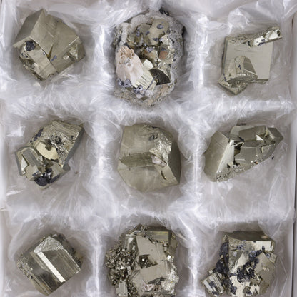 Pyrite Flat of 12 - Expert Wholesale and Supplier of Wholesale Crystals & Bulk Gemstones, ["flat","Flats","Pyrite"]