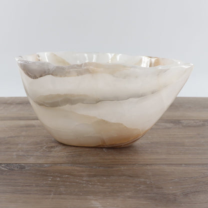 Mexican Onyx/Calcite Bowl 12"