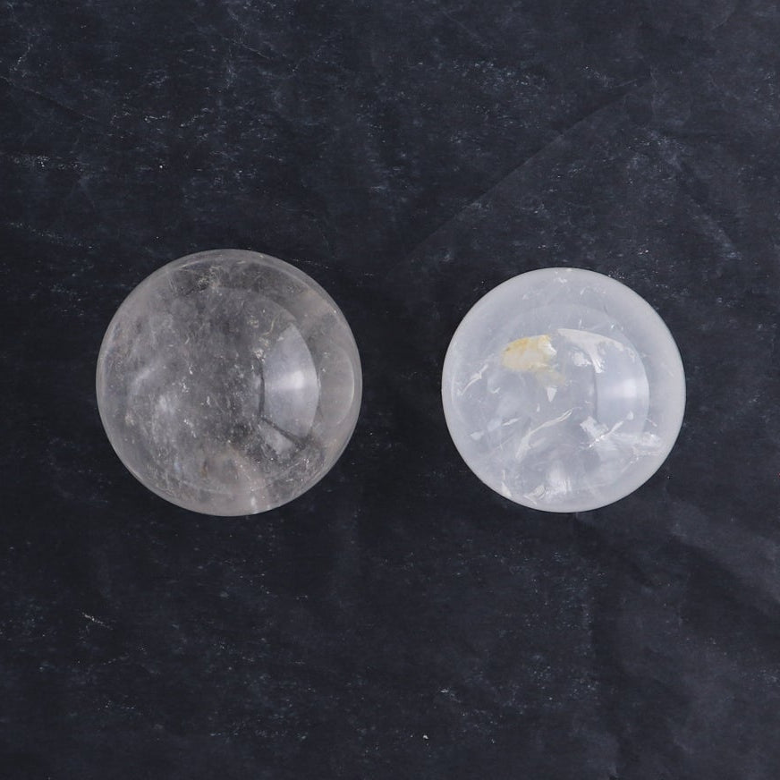 Clear Quartz Spheres Set of 8