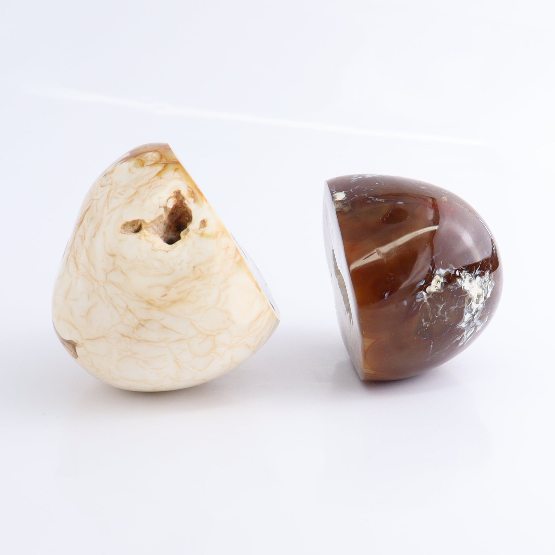 Carnelian Geodes Set of 2 - Expert Wholesale and Supplier of Wholesale Crystals & Bulk Gemstones, ["carnelian","Geodes","Madagascar"]