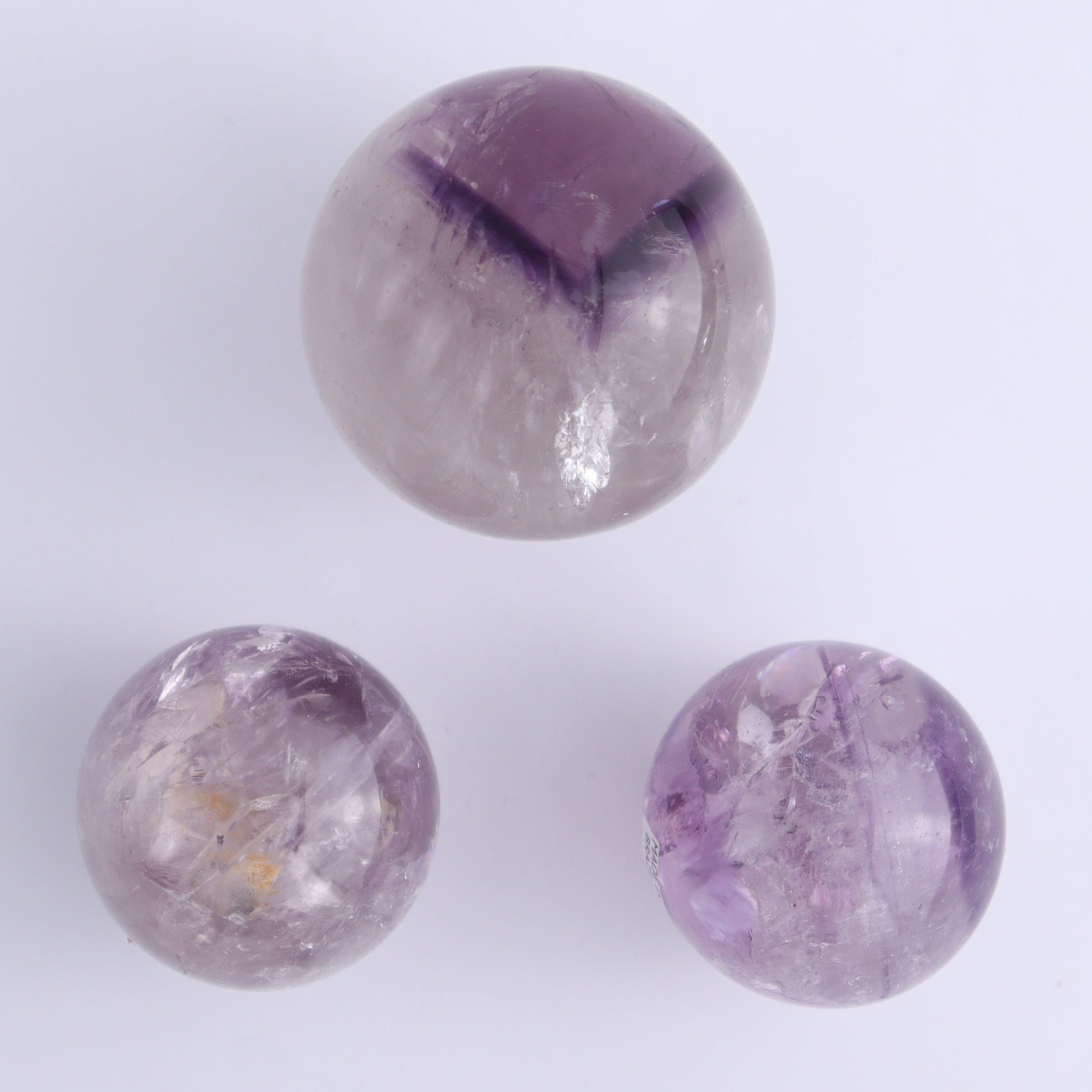 Amethyst Spheres Set of 9 - Expert Wholesale and Supplier of Wholesale Crystals & Bulk Gemstones, ["Amethyst","Brazil","Spheres"]