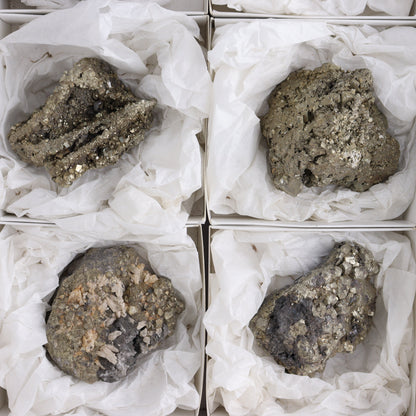 Pyrite Flat of 6 - Expert Wholesale and Supplier of Wholesale Crystals & Bulk Gemstones, ["flat","Flats","Pyrite"]