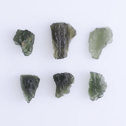 Moldavite Pieces Set of 6 - Expert Wholesale and Supplier of Wholesale Crystals & Bulk Gemstones, ["Czech Republic","Moldavite","Pieces"]