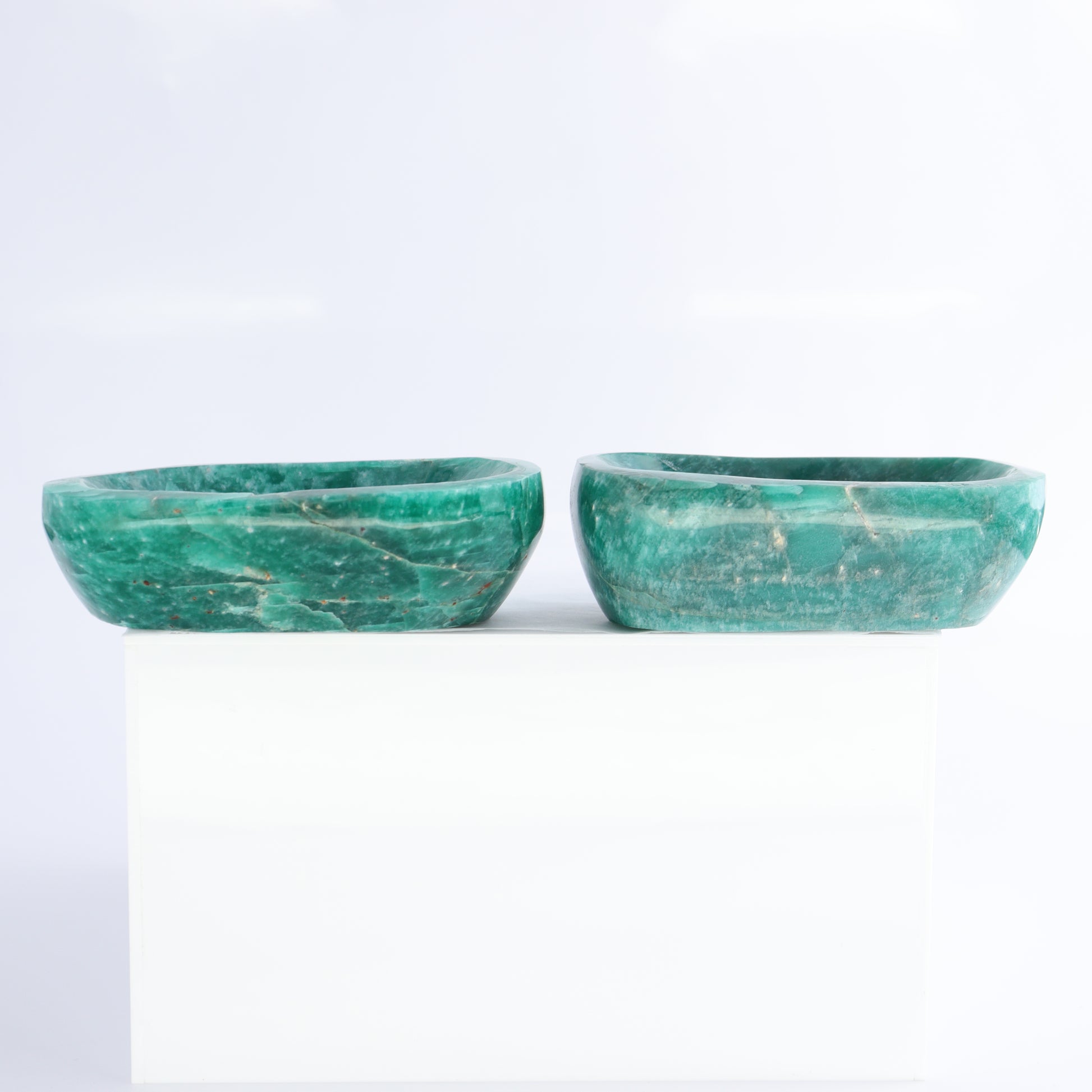 Amazonite Bowls Set of 8 - Expert Wholesale and Supplier of Wholesale Crystals & Bulk Gemstones, ["Amazonite","Bowls","Madagascar"]
