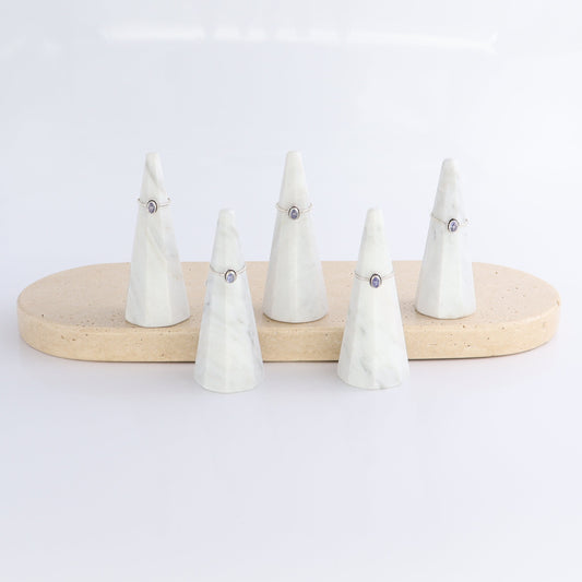 Tanzinite Rings Set of 5 (Ring Holders Not Included) - Expert Wholesale and Supplier of Wholesale Crystals & Bulk Gemstones, ["Ring","rings","sterling silver","Tanzinite"]