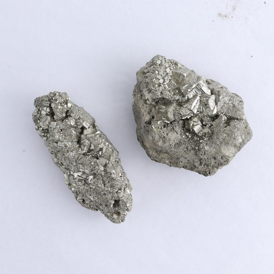 Pyrite Clusters Set of 6