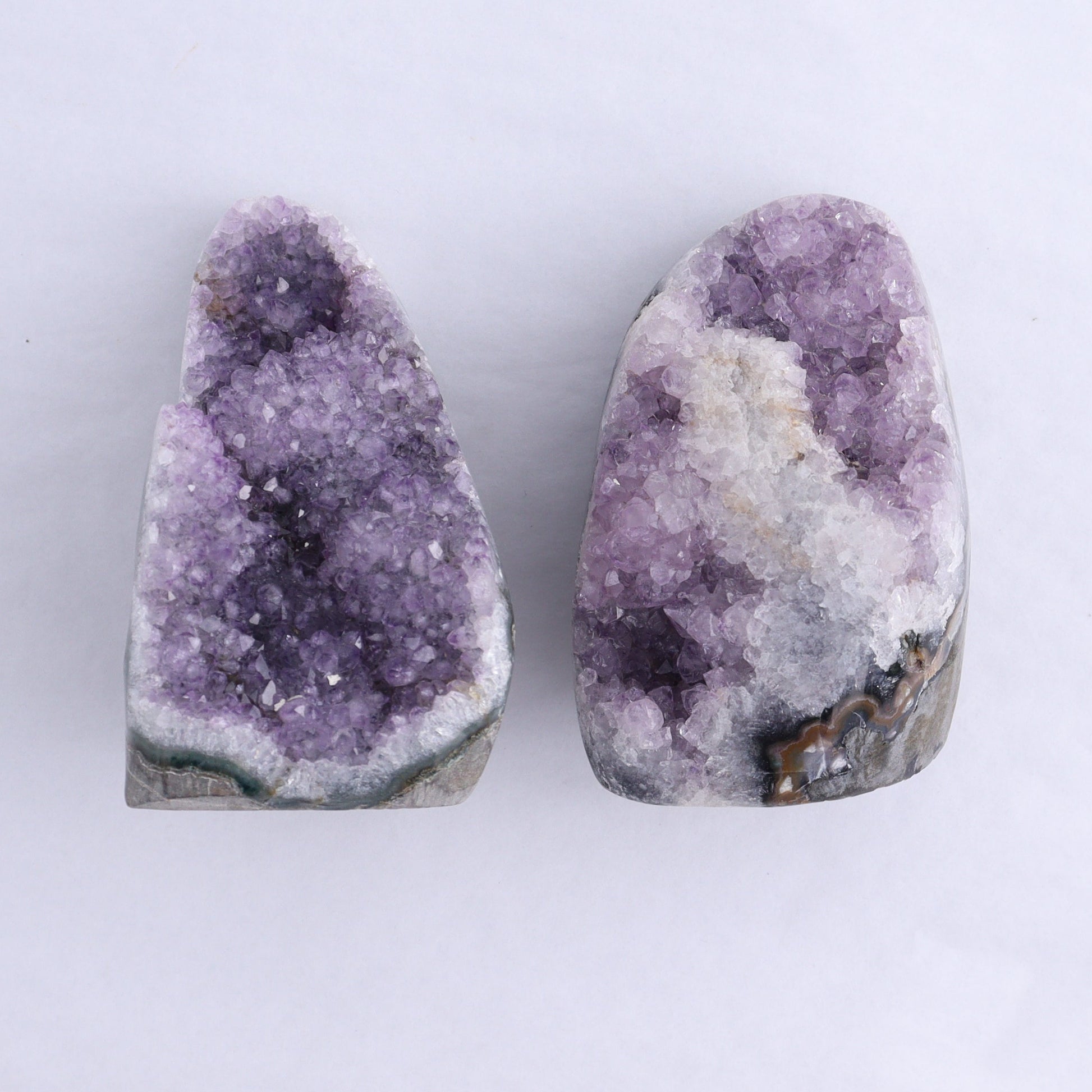 Uruguay Amethyst Cut Base Set of 7 - Expert Wholesale and Supplier of Wholesale Crystals & Bulk Gemstones, ["Amethyst","Cut Base","Uruguay"]