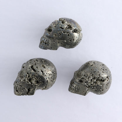 Pyrite Skulls Set of 3