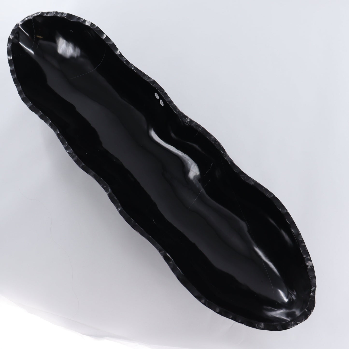 Black Marble Canoe Bowl - Expert Wholesale and Supplier of Wholesale Crystals & Bulk Gemstones, ["Black Marble","Bowls","canoe","Marble","Mexico"]