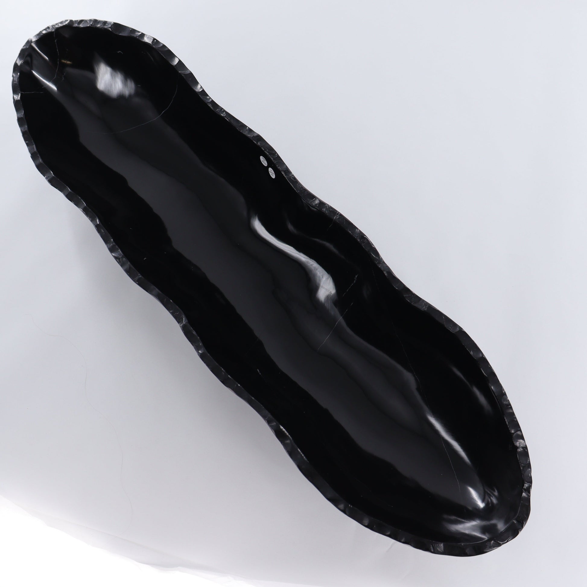 Black Marble Canoe Bowl - Expert Wholesale and Supplier of Wholesale Crystals & Bulk Gemstones, ["Black Marble","Bowls","canoe","Marble","Mexico"]