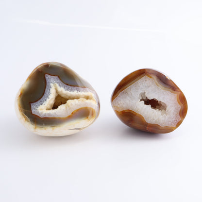 Carnelian Geodes Set of 2 - Expert Wholesale and Supplier of Wholesale Crystals & Bulk Gemstones, ["carnelian","Geodes","Madagascar"]