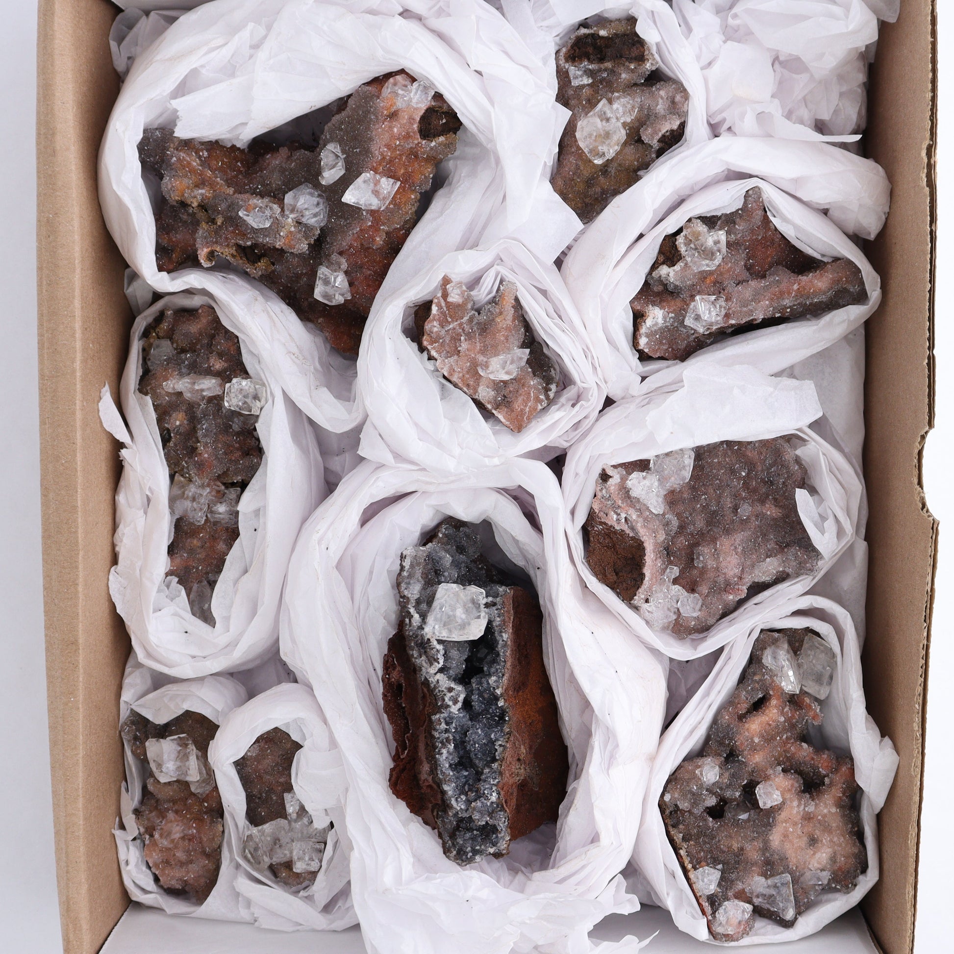 Calcite Clusters from Santa Eulalia Flats - Expert Wholesale and Supplier of Wholesale Crystals & Bulk Gemstones, ["Calcite","Mexico","Santa Eulalia Calcite"]
