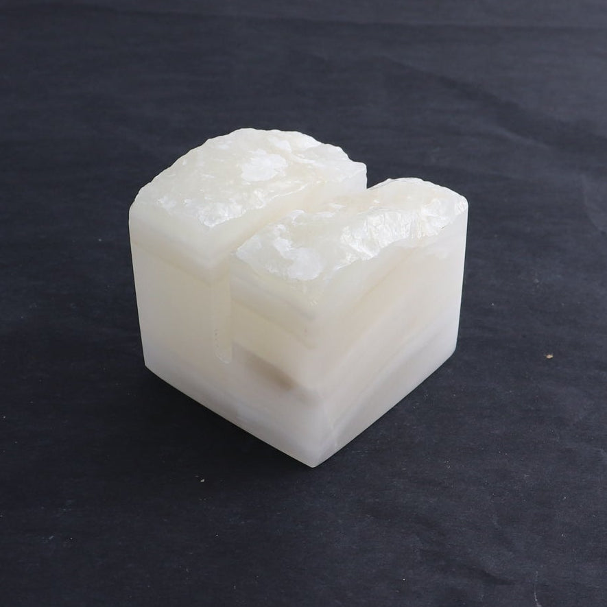 One Card Holder Mexican Onyx/Calcite White
