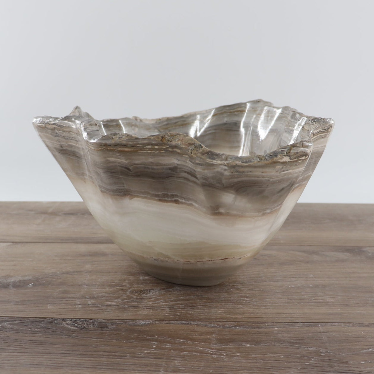 Mexican Onyx/Calcite Bowl 15"