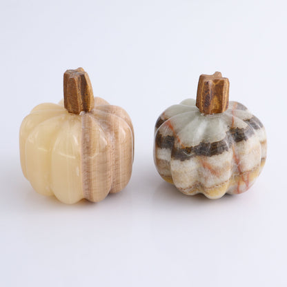 Mixed Onyx Pumpkins Set of 6 - Expert Wholesale and Supplier of Wholesale Crystals & Bulk Gemstones, ["Mexico","onyx","Pumpkin"]