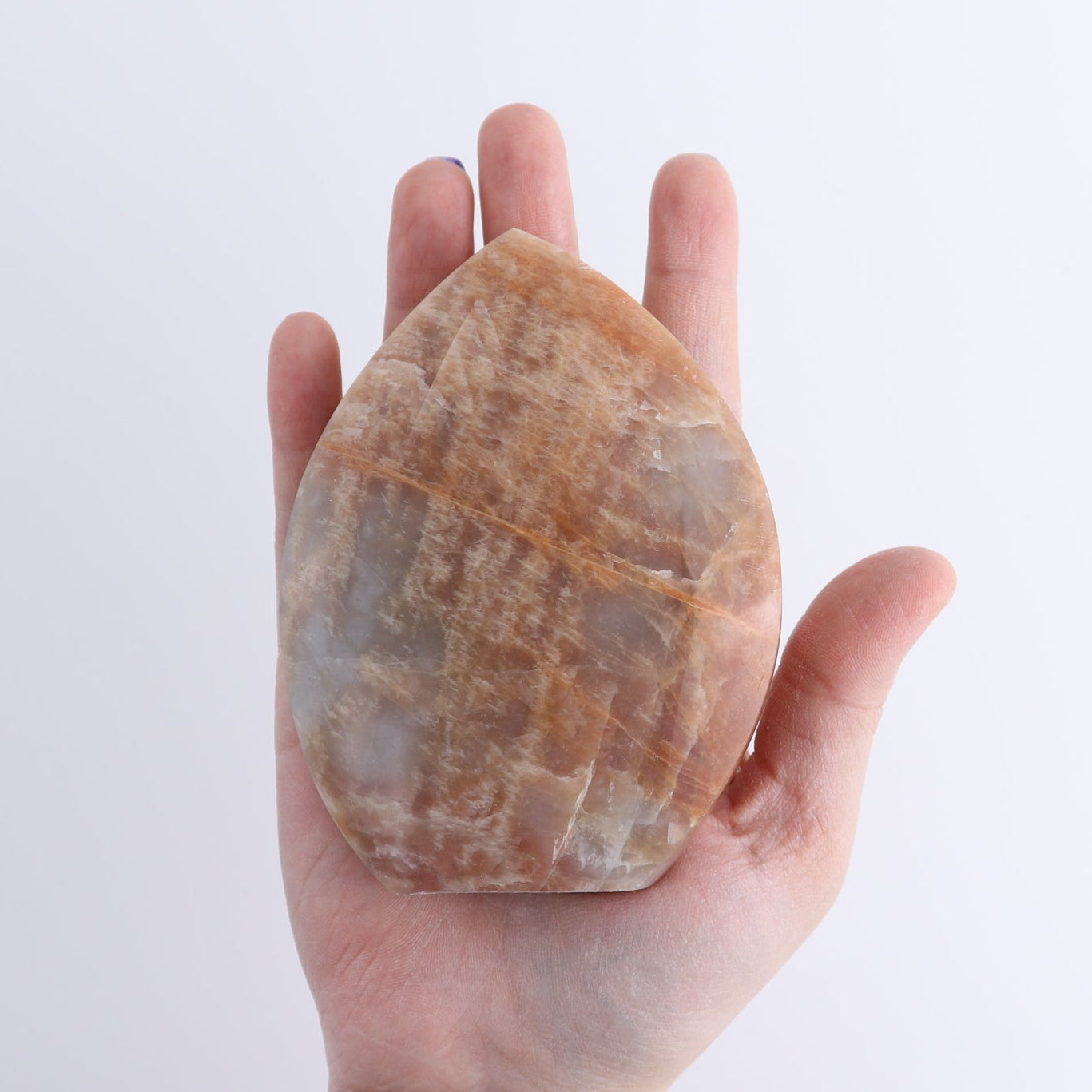 Peach Moonstone Freeform Set of 6