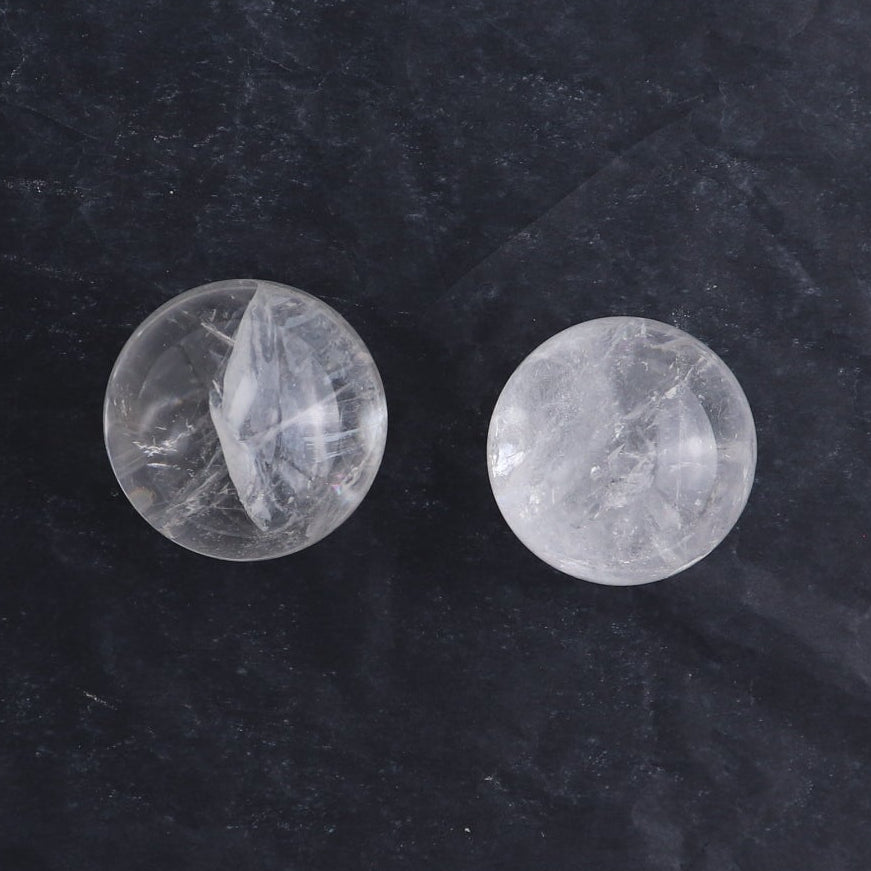 Clear Quartz Spheres Set of 8