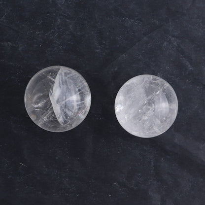Clear Quartz Spheres Set of 8