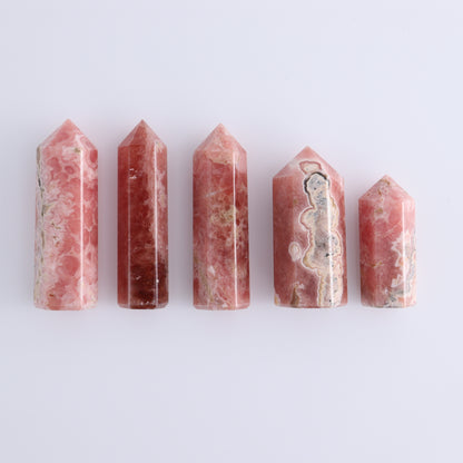 Rhodochrosite Towers Set of 5 - Expert Wholesale and Supplier of Wholesale Crystals & Bulk Gemstones, ["Argentina","Rhodochrosite","Towers"]